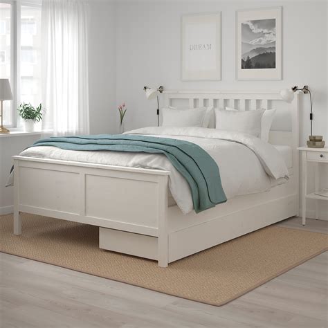 white ikea bed frame|ikea white queen bed frame.